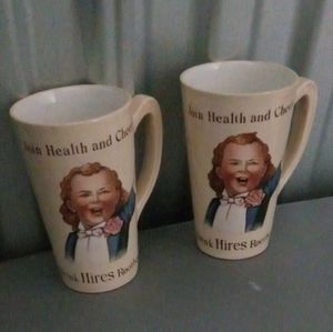 Collector's Vintage Hires Rootbeer Mugs (set of 2)